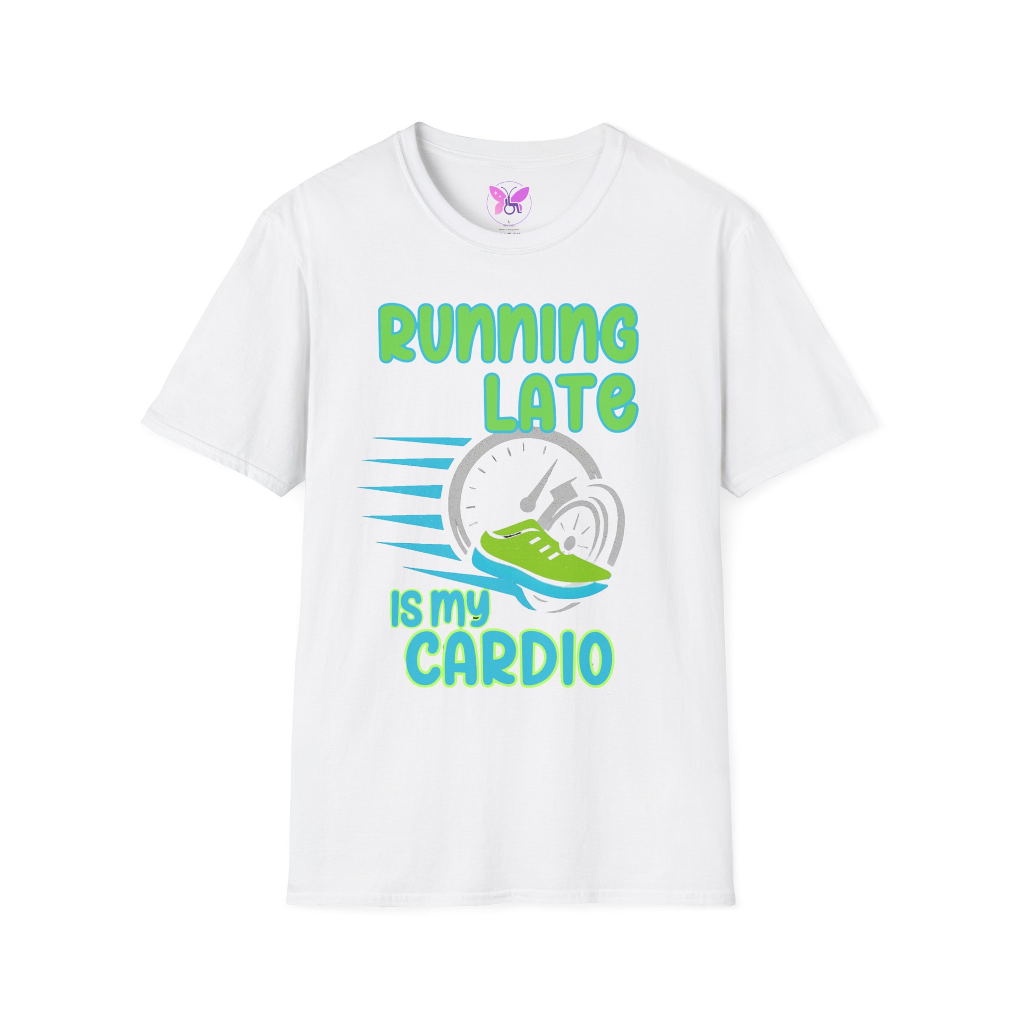 Running Late is My Cardio Tee, Workout Gift, Fitness Apparel, Exercise Humor Shirt, Unisex Fitness Wear Workout Runner Tee Cardio Tee