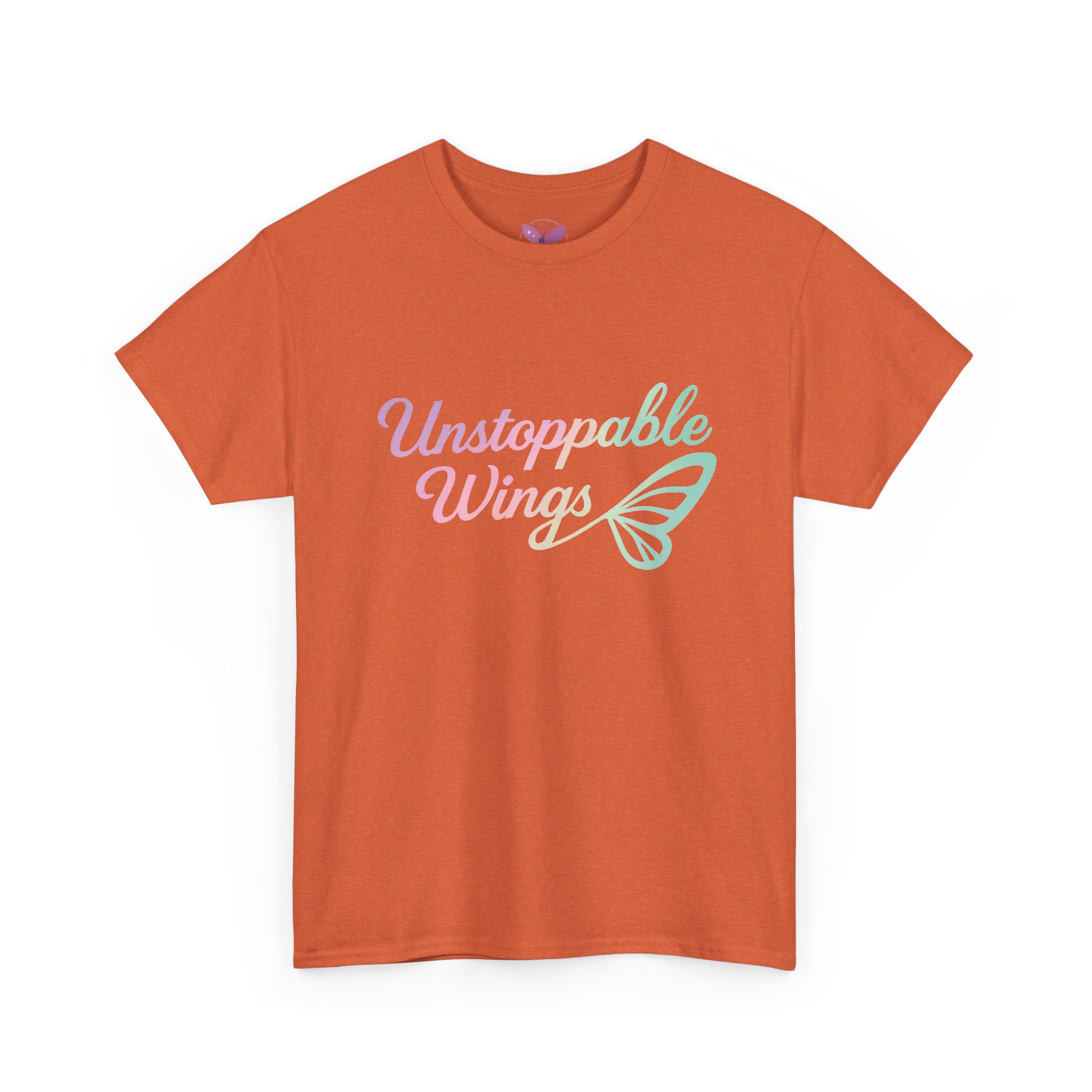 Unstoppable Wings Motivational T-Shirt for Women & Men | Butterfly Empowerment Tee | Inspirational Gift Unisex Heavy Cotton Tee - Image 11