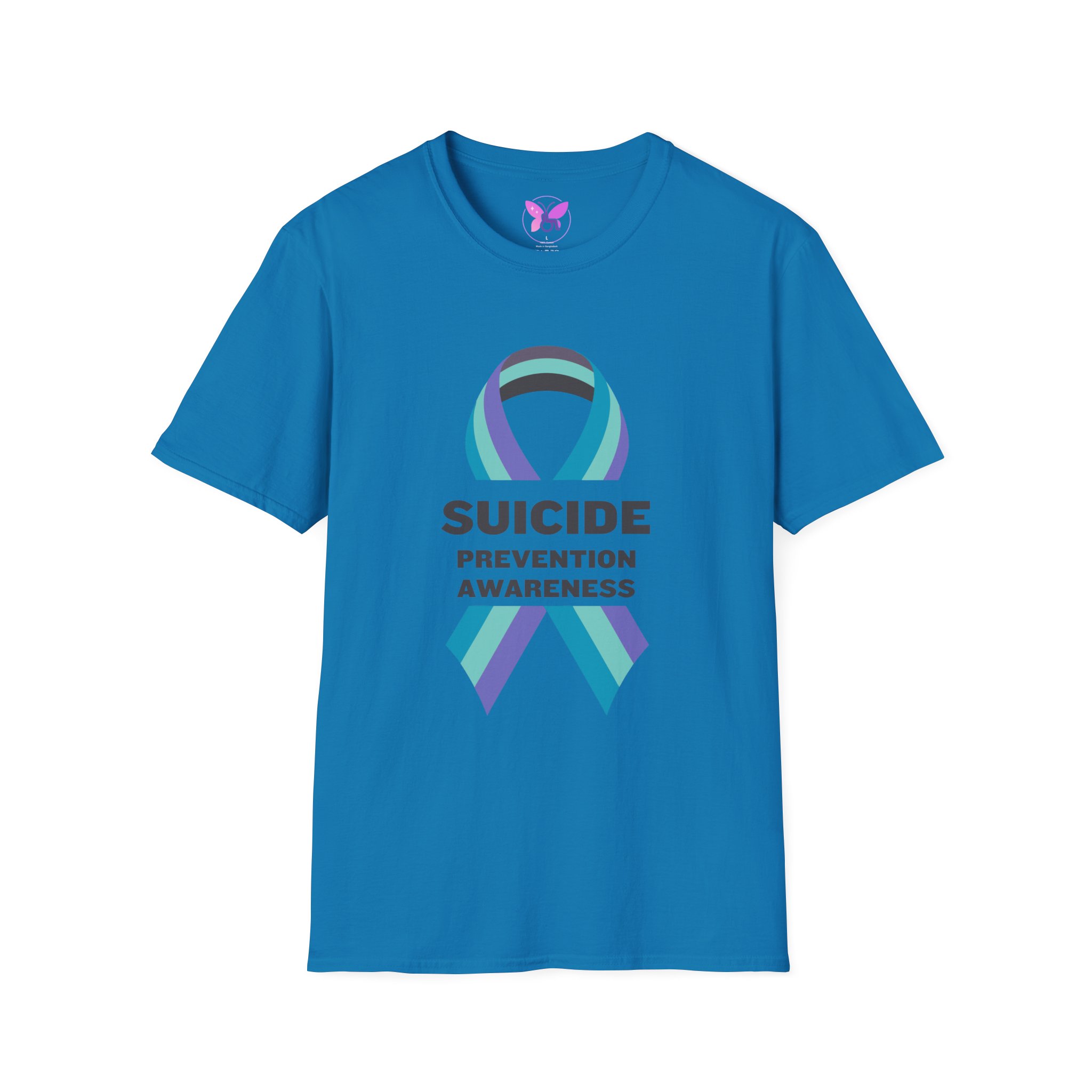 Suicide Prevention Awareness T-Shirt with Teal Purple Ribbon Mental Health Support Tee No Suicide Awareness Gift for Loved Ones - Image 13