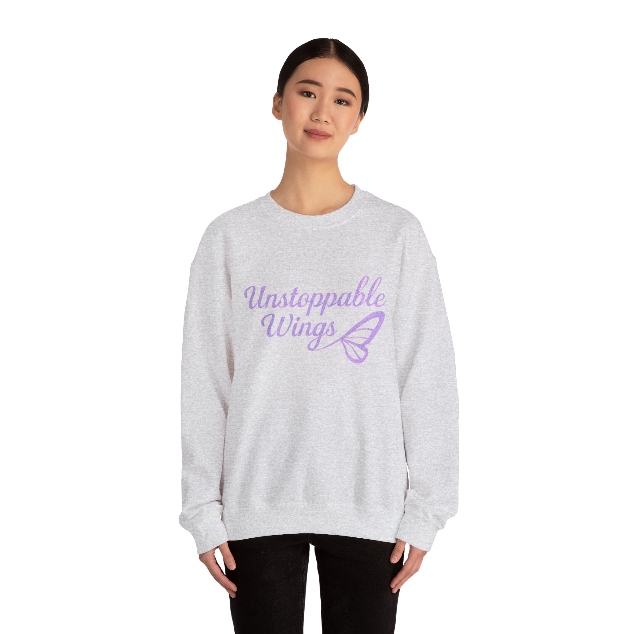 Unstoppable Wings Crewneck Sweatshirt - Cozy Unisex Apparel, Inspirational Gift, Butterfly Love, Everyday Comfort, Motivation Top - Image 12