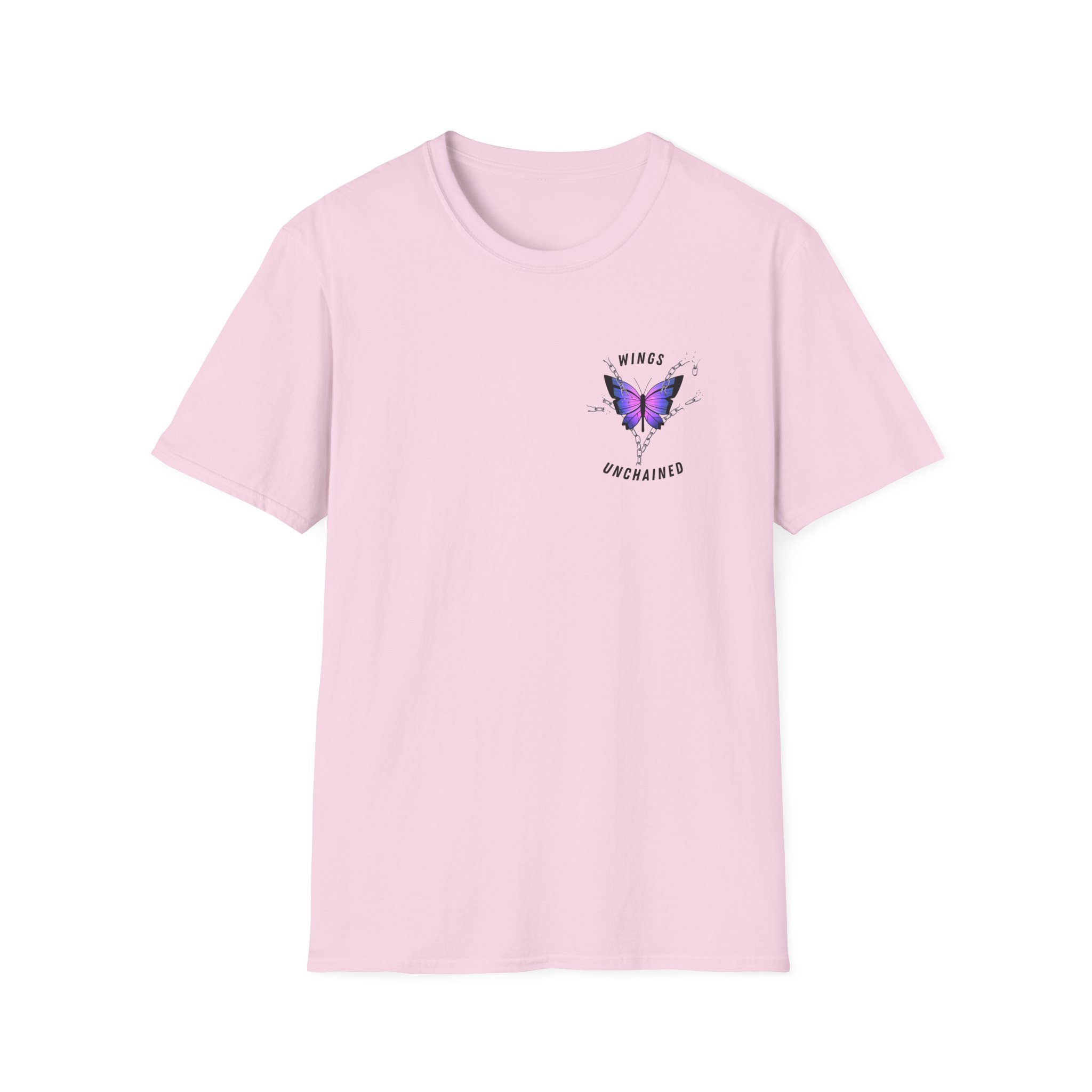 Butterfly Strength T-Shirt Wings Unchained Inspirational Tee, Empowerment , Motivational Gift, Resilient Tee, Surviour Tee, Purple Butterfly - Image 29