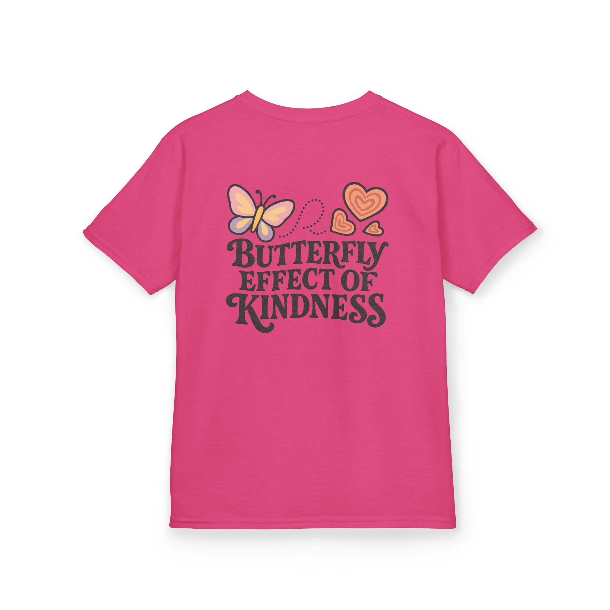 Kids Butterfly Effect of Kindness T-Shirt National Pink Shirt Day - Image 67