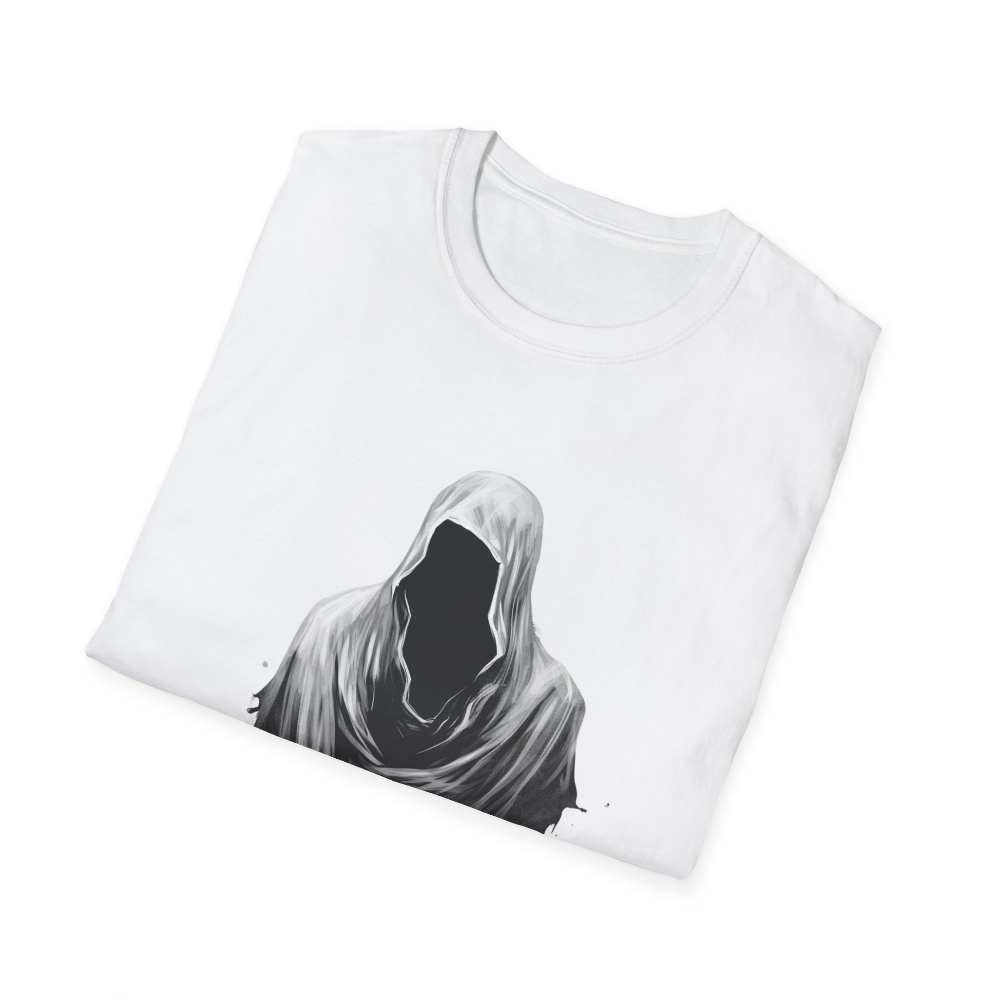 Hooded Void Graphic Tee Gothic Horror Dripping Cloak T Shirt, Streetwear, Dark Fantasy Apparel Spooky Tee Halloween Shirt Gift For Goth - Image 4