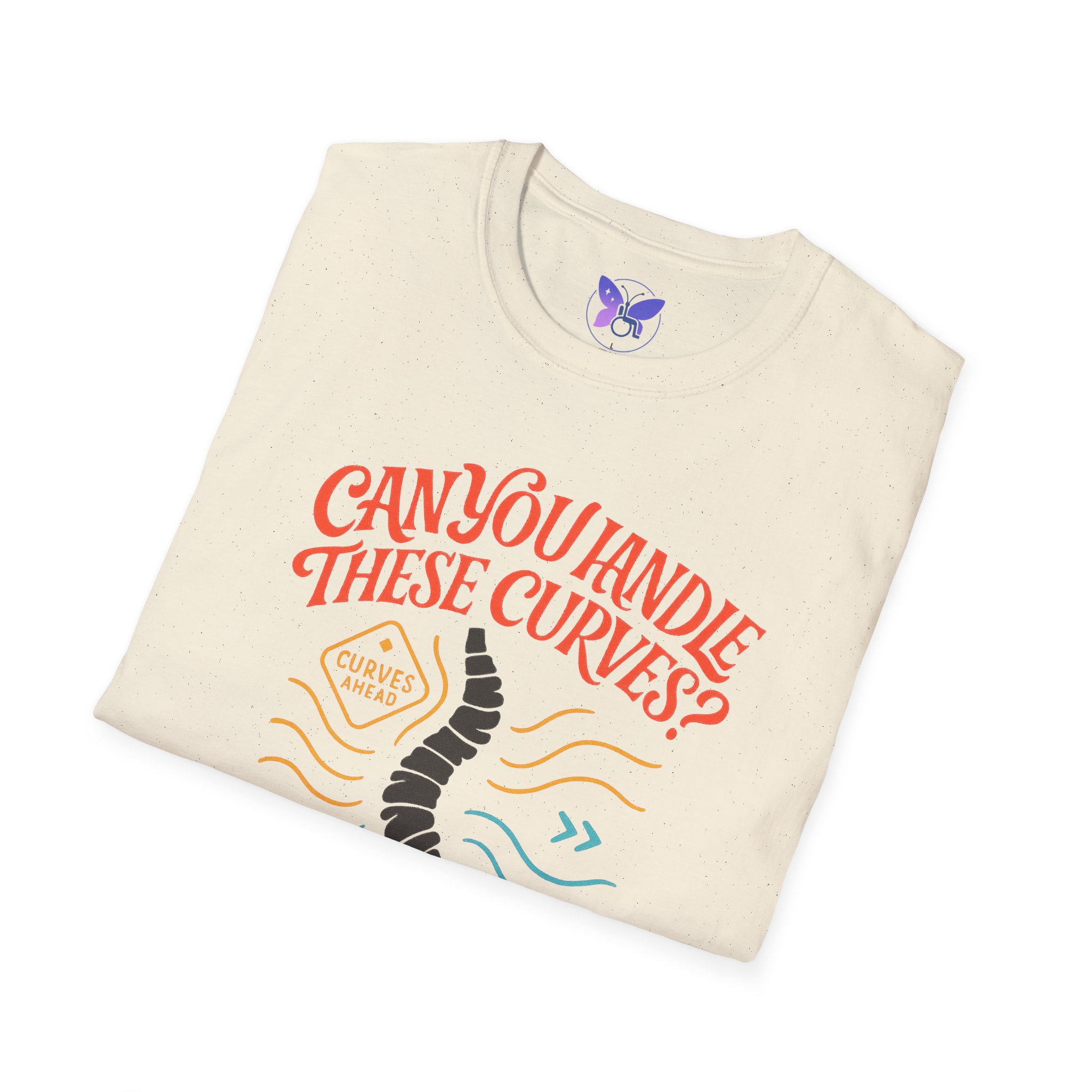 Scoliosis Awareness Can You Handle These Curves Shirt Funny Spine Tee Disability Humor Medical Condition Awareness Graphic T Shirt - Image 12
