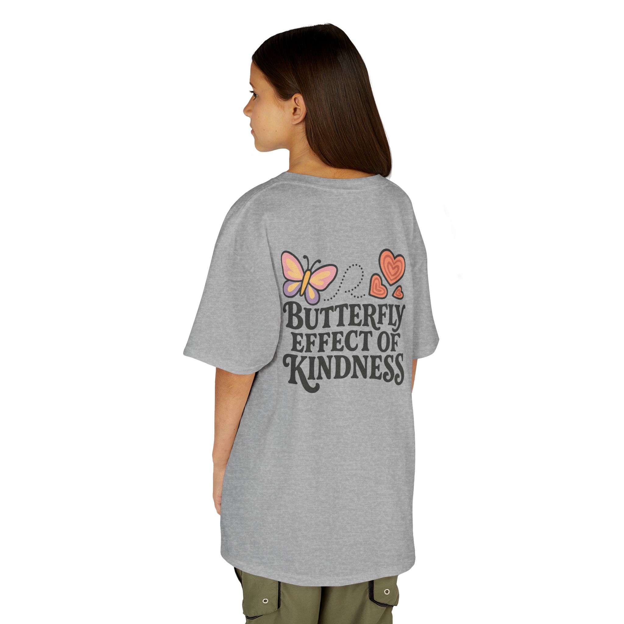 Kids Butterfly Effect of Kindness T-Shirt National Pink Shirt Day - Image 27