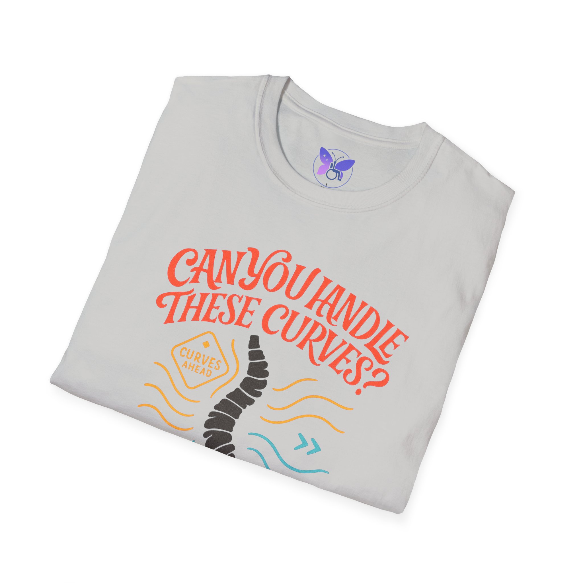 Scoliosis Awareness Can You Handle These Curves Shirt Funny Spine Tee Disability Humor Medical Condition Awareness Graphic T Shirt - Image 8
