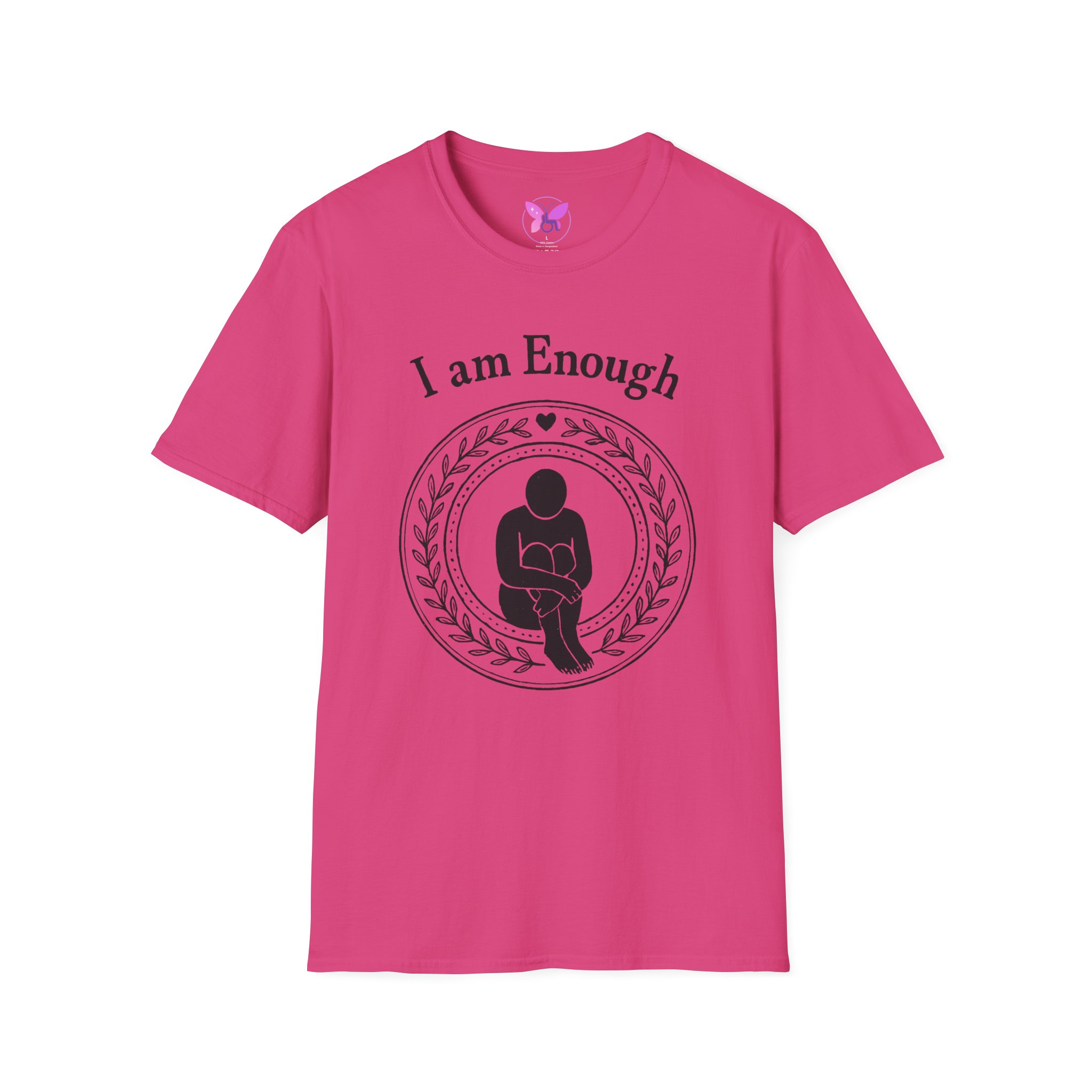 I Am Enough T-Shirt - Mental Health Awareness Shirt, Self Love Tee, Positive Message, Empowerment Apparel, Gift for Women, You Are Enough - Image 45