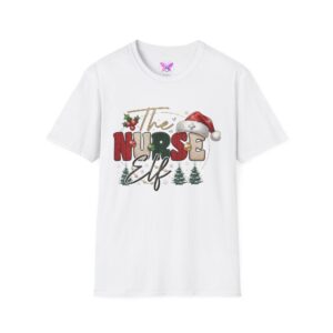 The Nurse Elf Christmas T-Shirt