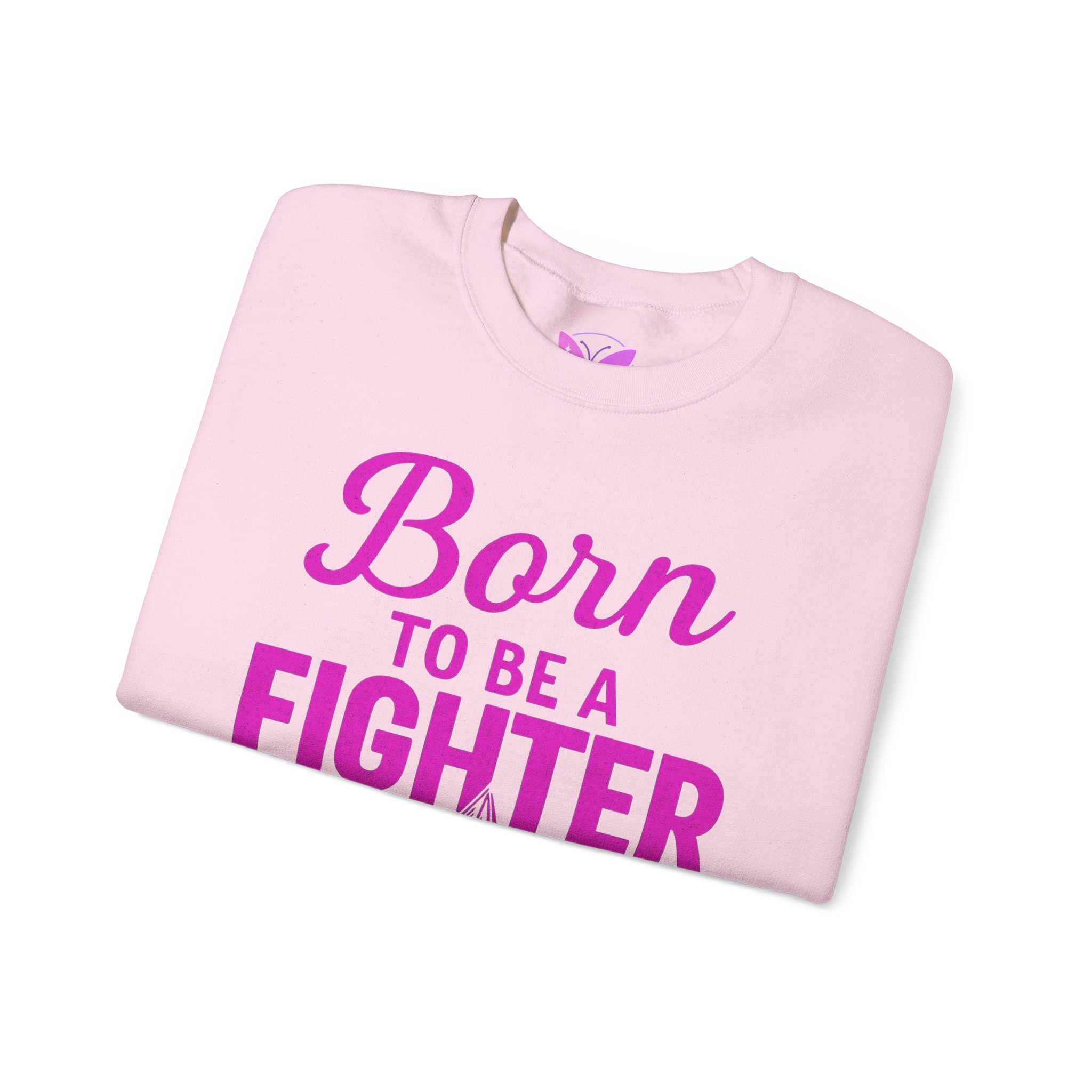 Adult Breast Cancer Fighter Crewneck Sweatshirt Cancer Awareness Pink Ribbon Unisex Jumper - Image 19