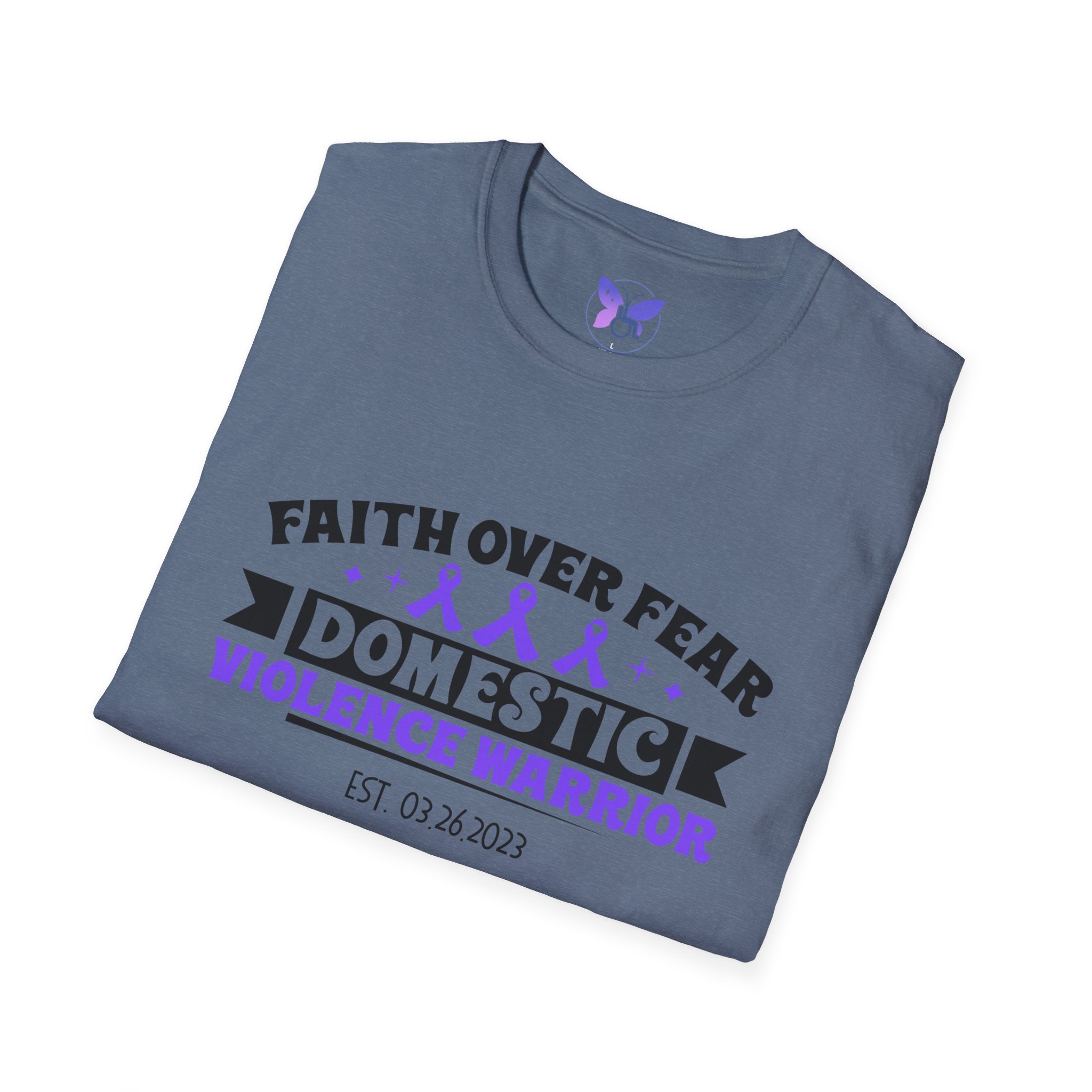 Personalized Domestic Violence Survivor T-Shirt, Awareness Tee, Warrior Shirt, Freedom Date, Milestone Tee, Unisex Softstyle Shirt - Image 8