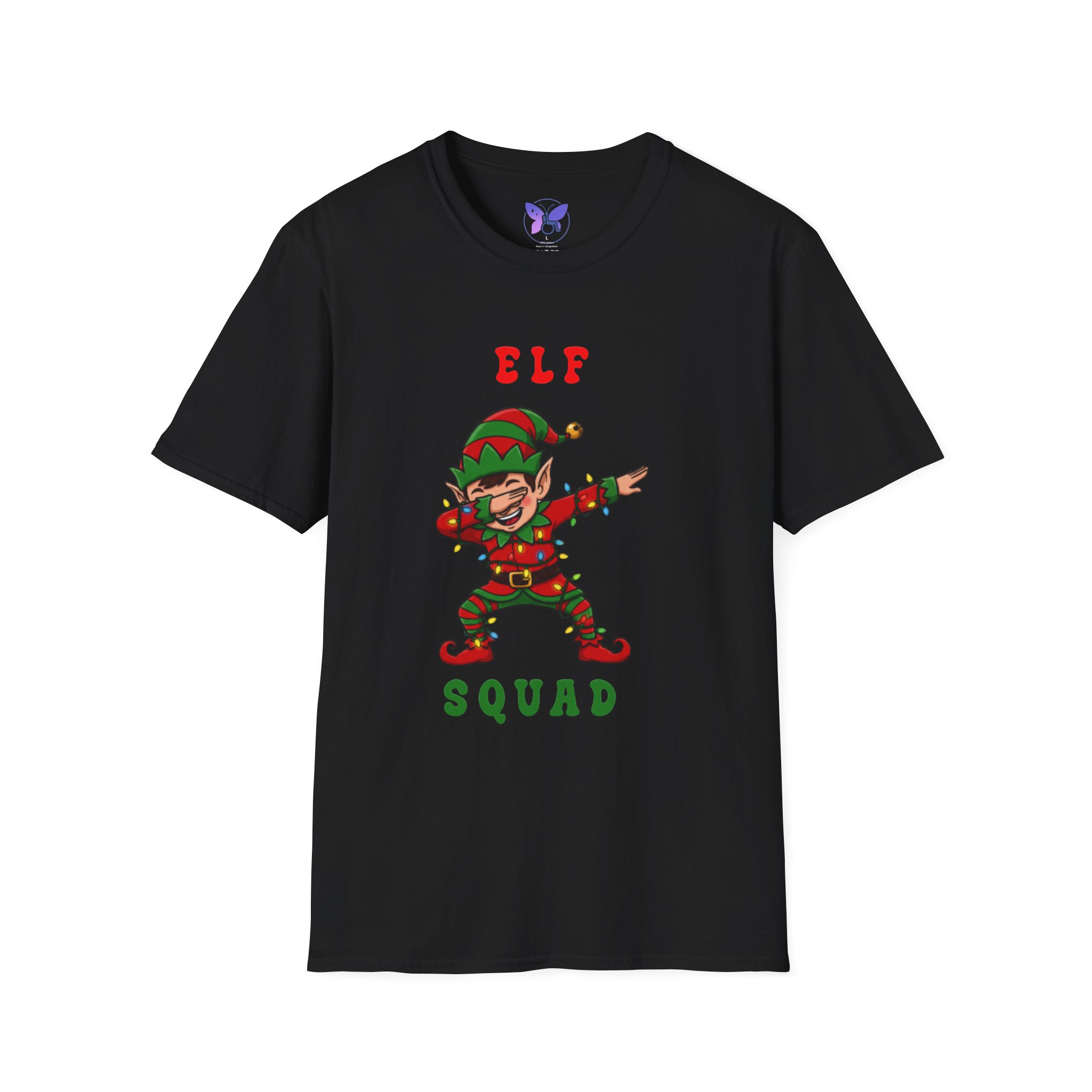 Funny Dabbing Christmas Shirt, Elf Squad Tee, Cute Holiday Lights Shirt, Festive Xmas Party Gift, Christmas Dab Dance - Image 5